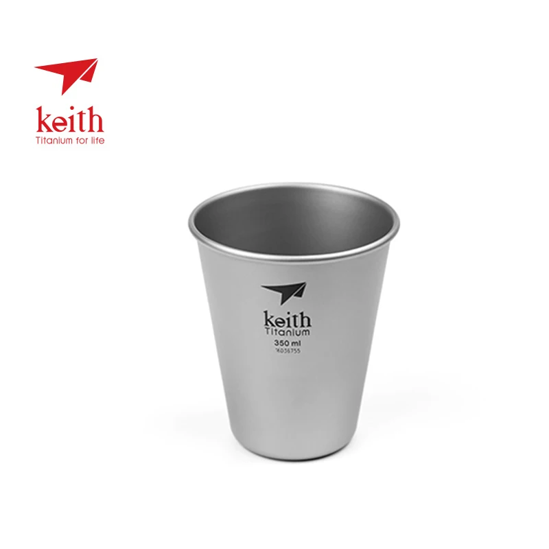 

Keith 350ml Beer Cup Titanium Tea Coffee Mugs Outdoor Camping Travel Drinkware 450ml Water Wine Drinking Tool Ta9001 Ta9002
