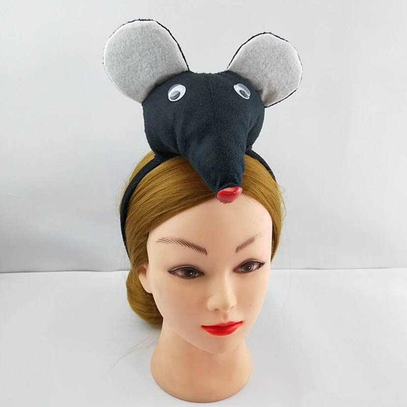 Прекрасная повязка на голову с мышью костюм мыши для косплея сценическое платье
