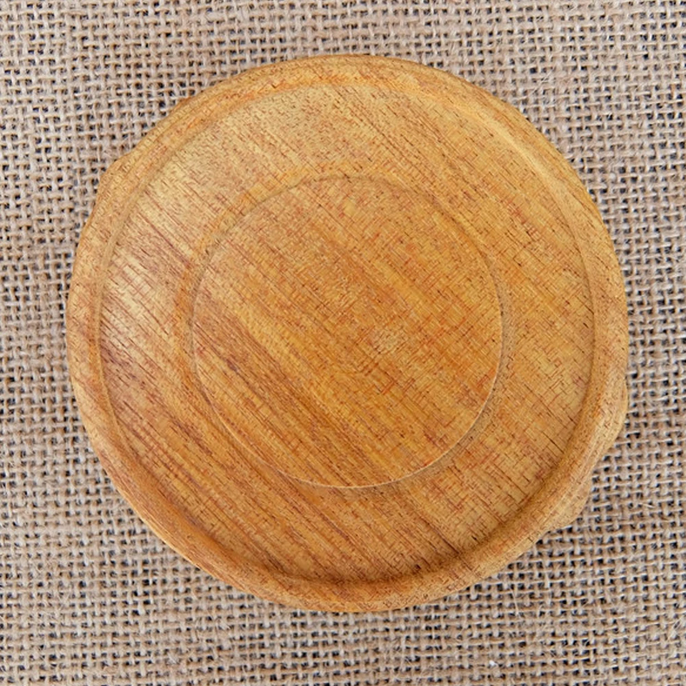 Круглая деревянная ваза для чайника основа домашнего интерьера