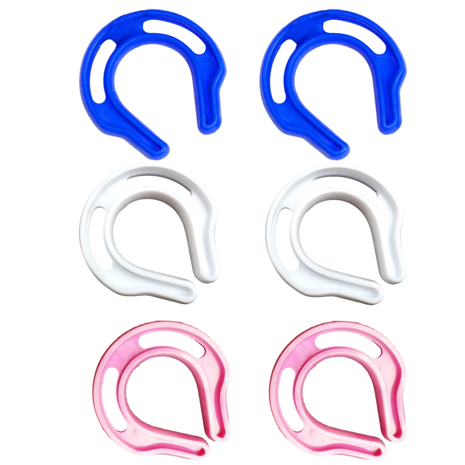 

6pcs Security Stops Door Jam House Child Safety Glass Door Anti pinch Hand Door Card Mixed Color Door Hardware PE Accessories