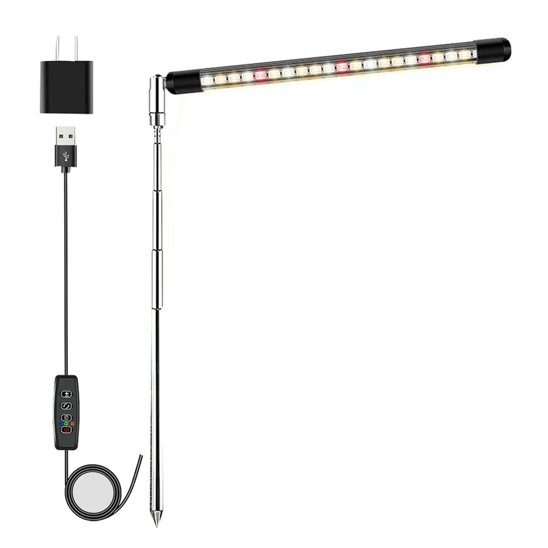 

Full Spectrum LED Grow Lights for Indoor Plants with Adjustable Height, 3 Lighting Spectrum, Auto Timer 3/9/12H US Plug