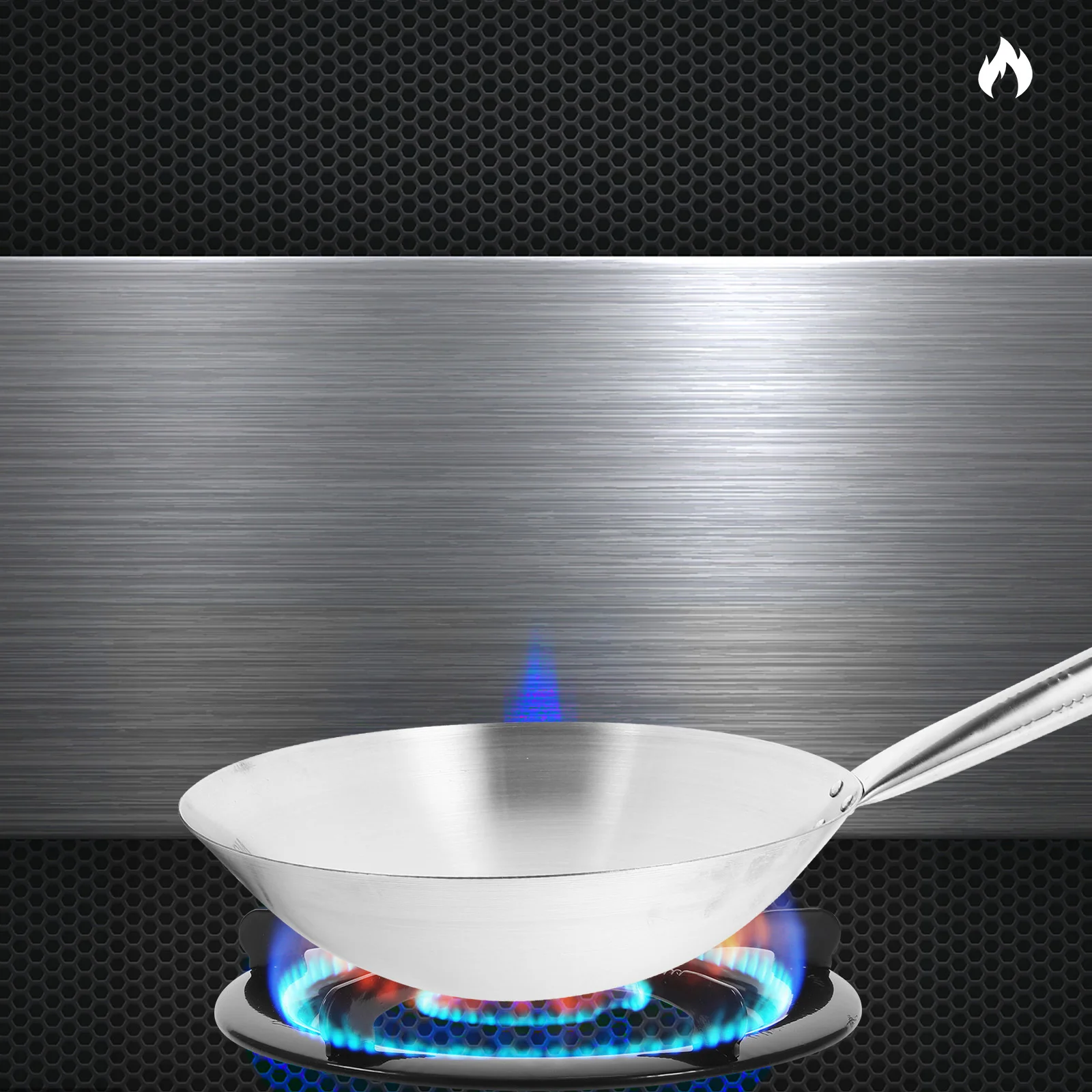 

Stainless Steel Saute Pan Induction Furnace Wok With Handle Kitchen Cookware Durable Chinese For Gas Stove Woks Electric Home