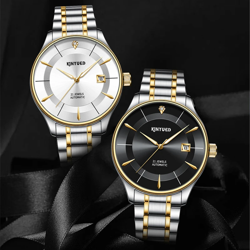 

KINYUED Business Automatic Mechanical Watch Men Fashion Luxury Brand Sports Mens Watches Date Wristwatch Relogio Masculino