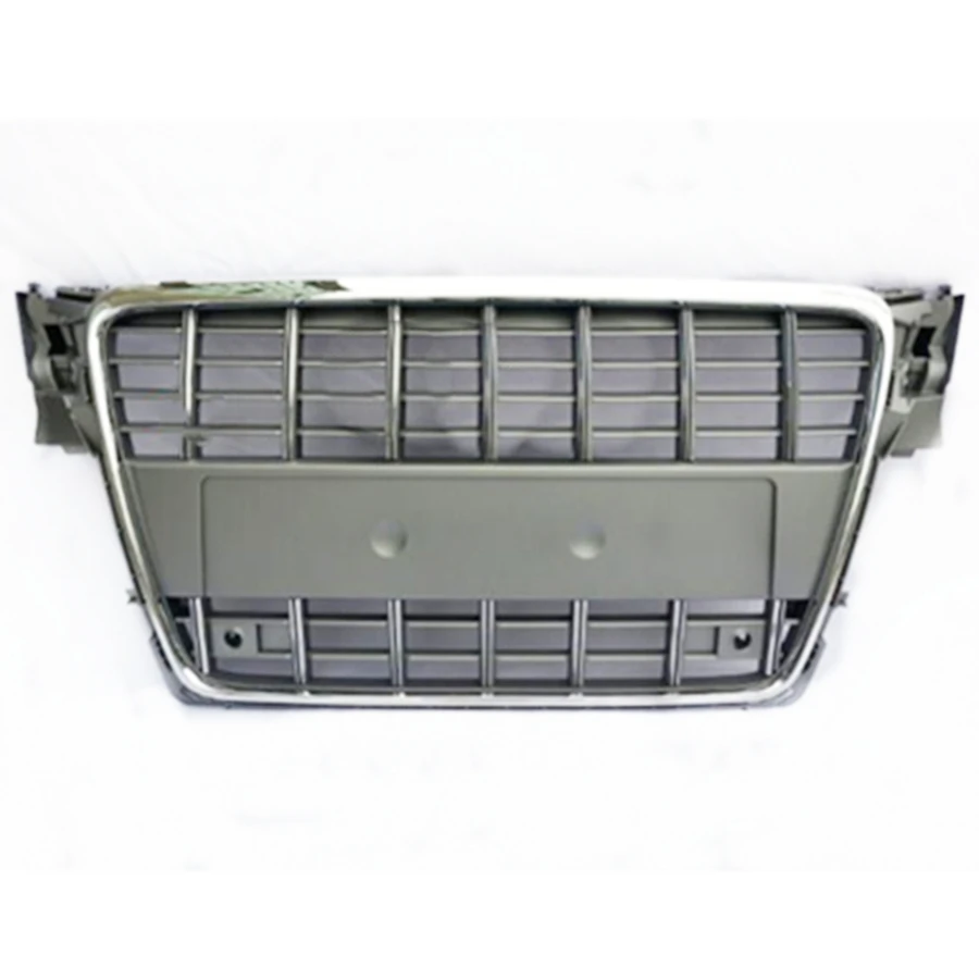 

Front Bumper Mesh Hood Grill Grille Gray for A4 S4 2008 2009 2010 2011 2012 For S4 Style