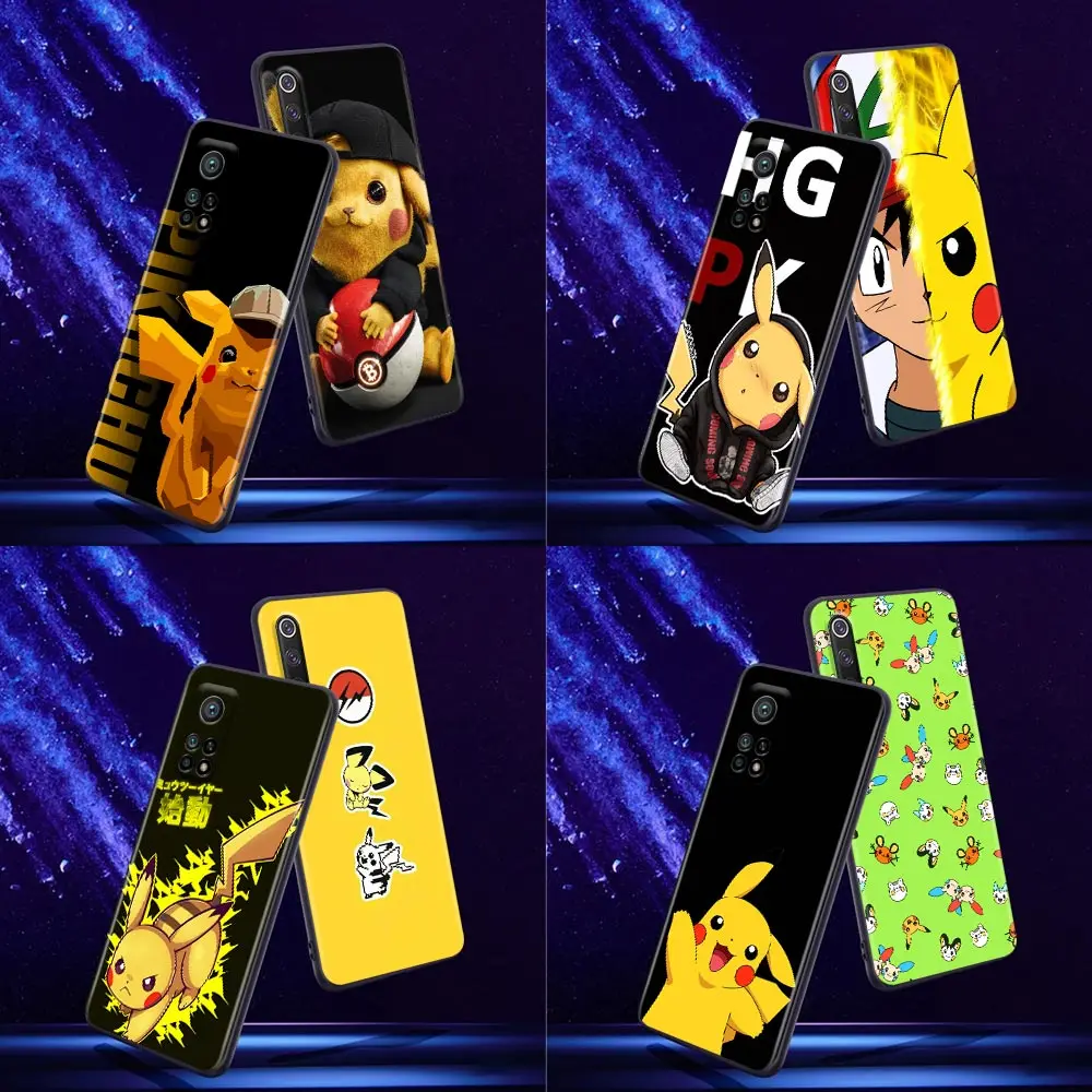 

Cute Pikachu Of Japanese Phone Case for Xiaomi Mi 9 9T Pro SE Mi 10T 10S MiA2 Lite CC9 Pro Note 10 Pro 5G Silicone Case Pikachu