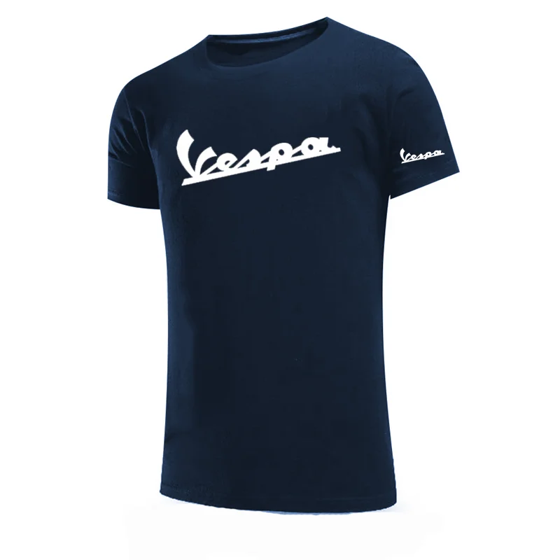 

Vespa Men T Shirt Anti-Dirty Waterproof Solid Color Cotton Men T Shirt O Neck Short Sleeve Quick Dry Top For Male Tshirts Street