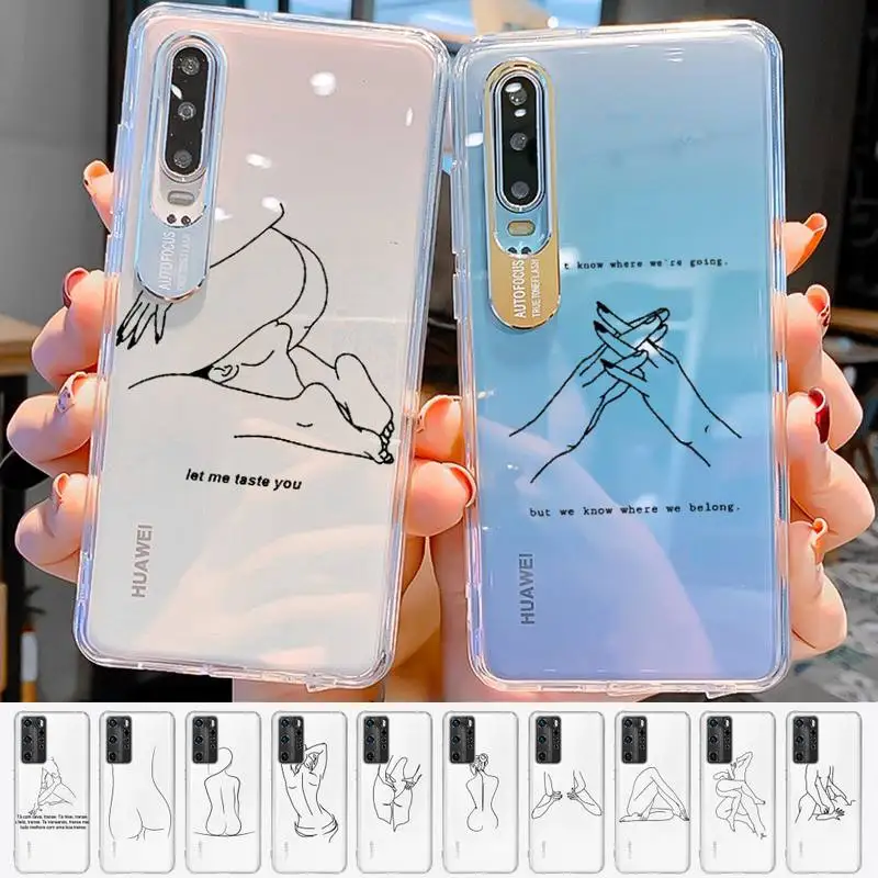 

Funny Abstract Sexy Art Lines Phone Case for Samsung S20 ULTRA S30 for Redmi 8 for Xiaomi Note10 for Huawei Y6 Y5 cover