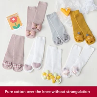 newborn baby autumn and winter baby stockings pure cotton anti slip cartoon cute doll knee socks do not strangle feet