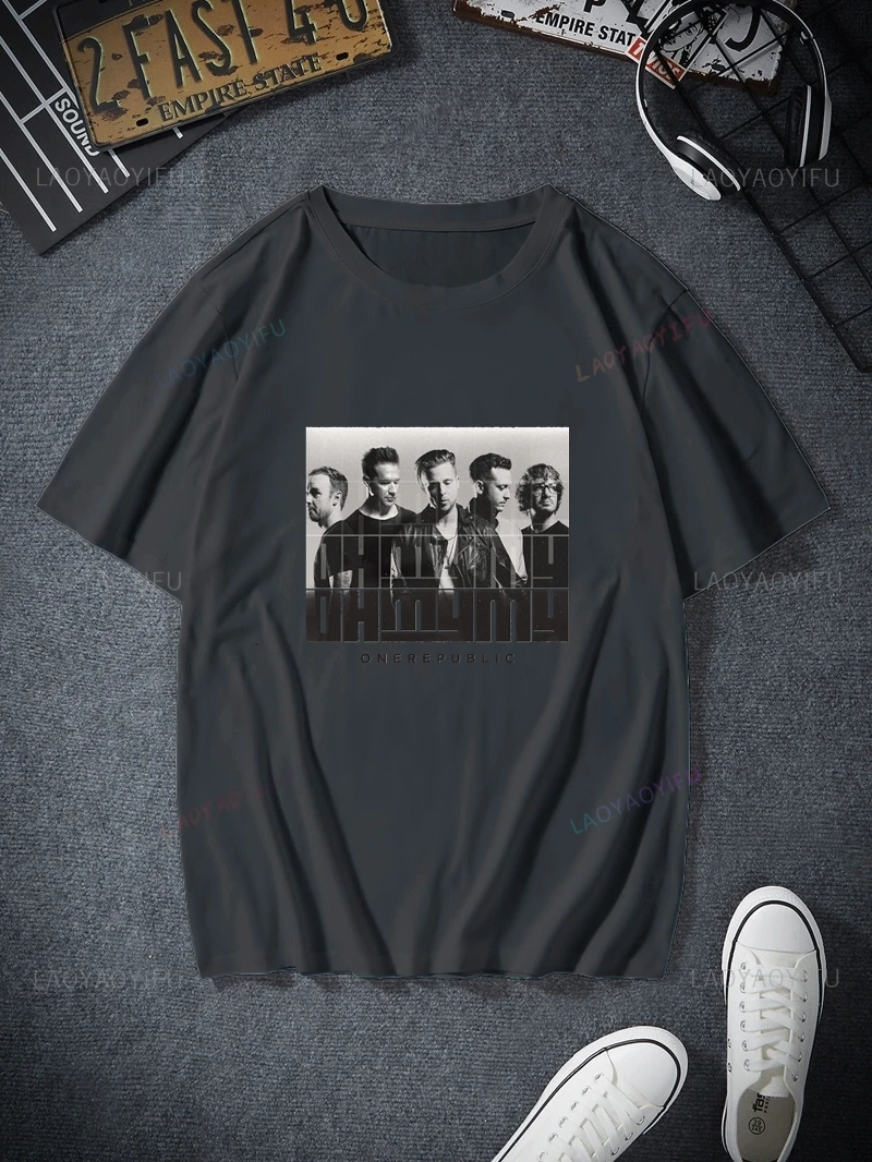Хлопковая футболка laoyaoyifu OneRepublic Band