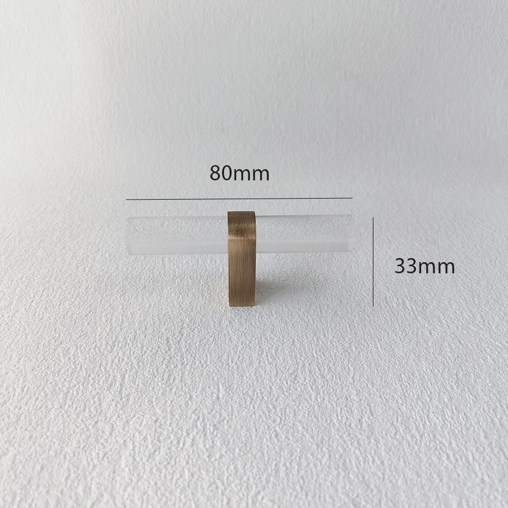 

Ручки для мебели TINYHOB smoky gray акрил + латунь