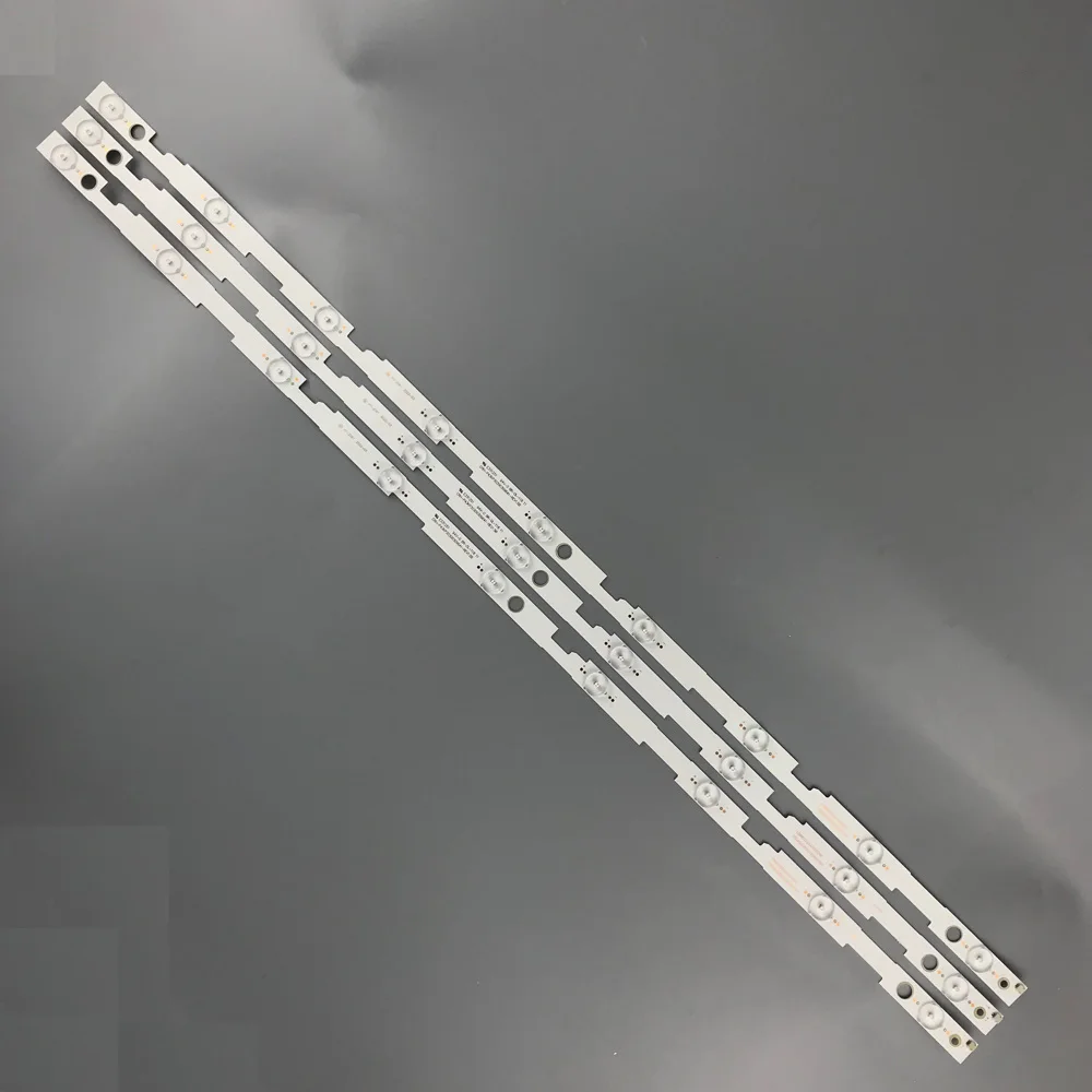 

3 PCS/set 9LED LED bar para Sharp LC-43FG5242E LC-43UI7252E CRH-P43KP30300309641-REV1.1 BC RF-AJ430S30-0901S-09 LC430EQY-SH M1