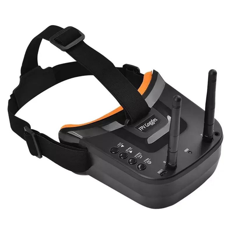 

NEW ABGN Hot-Mini FPV Goggles 3 inch 480x320 Display Double Antenna Reception 5.8G 40CH with Battery for RC FPV Racing Drone Qua