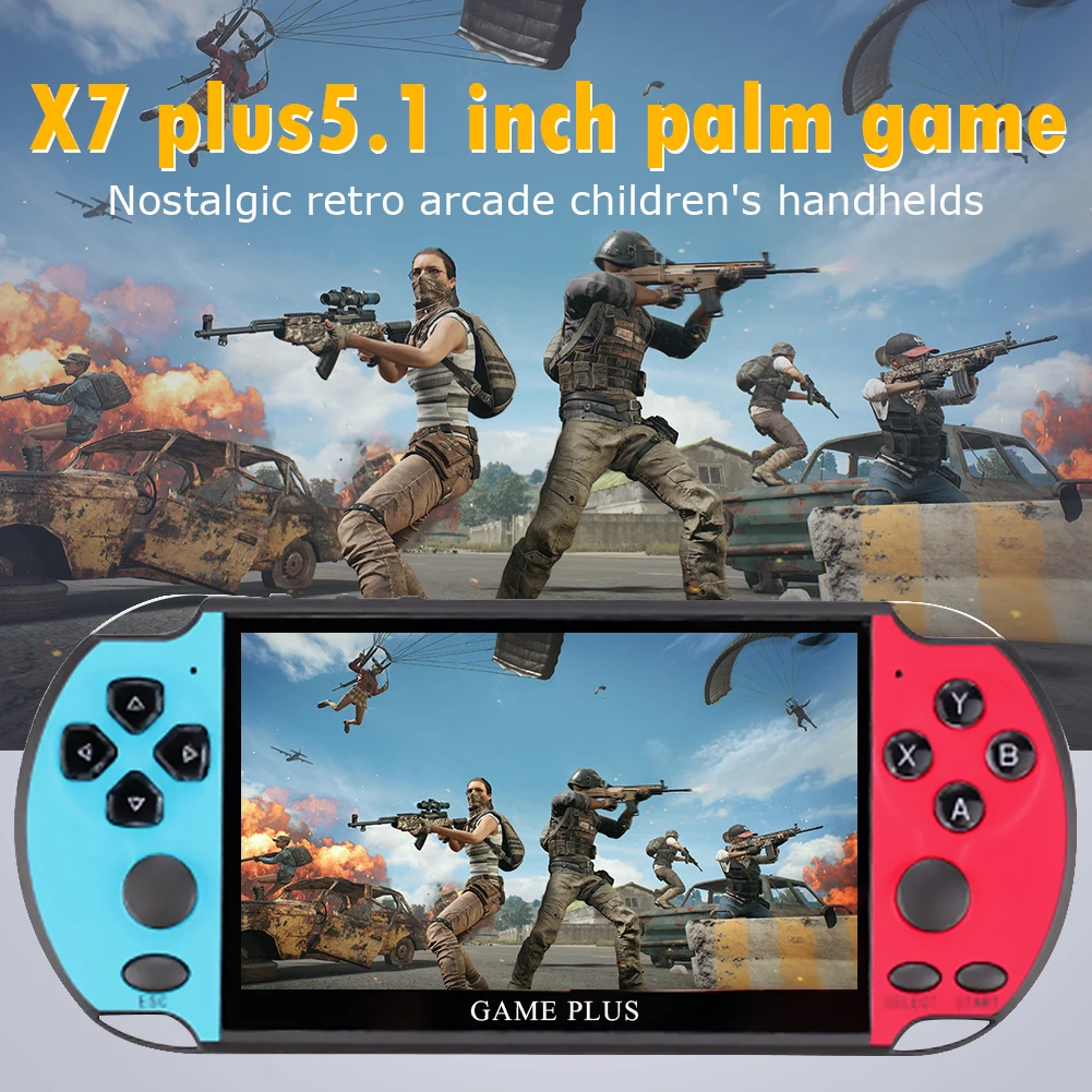 

Игровые приставки X7 Plus, 5,1 дюйма, 8 Гб памяти