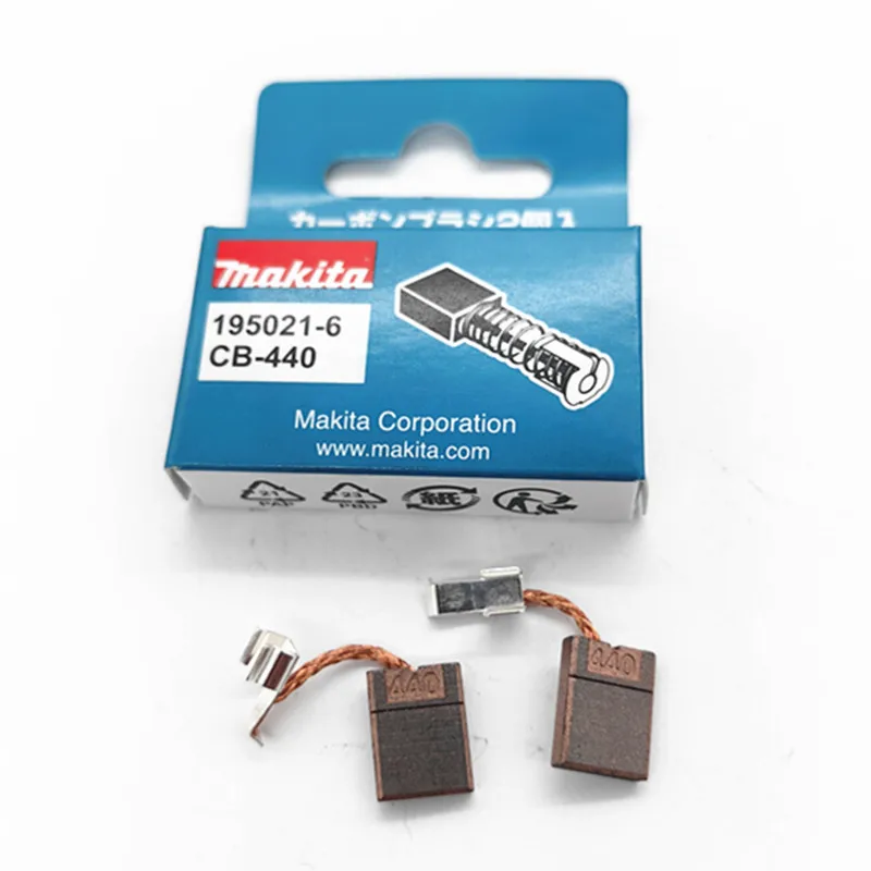 

Угольные щетки Makita CB440 CB-440 DTD146 DTD140 DHP456 DHP458 DDF482 DHP482 DTW251 BHP451 BHP452 BFS450 BFR750 BHP454