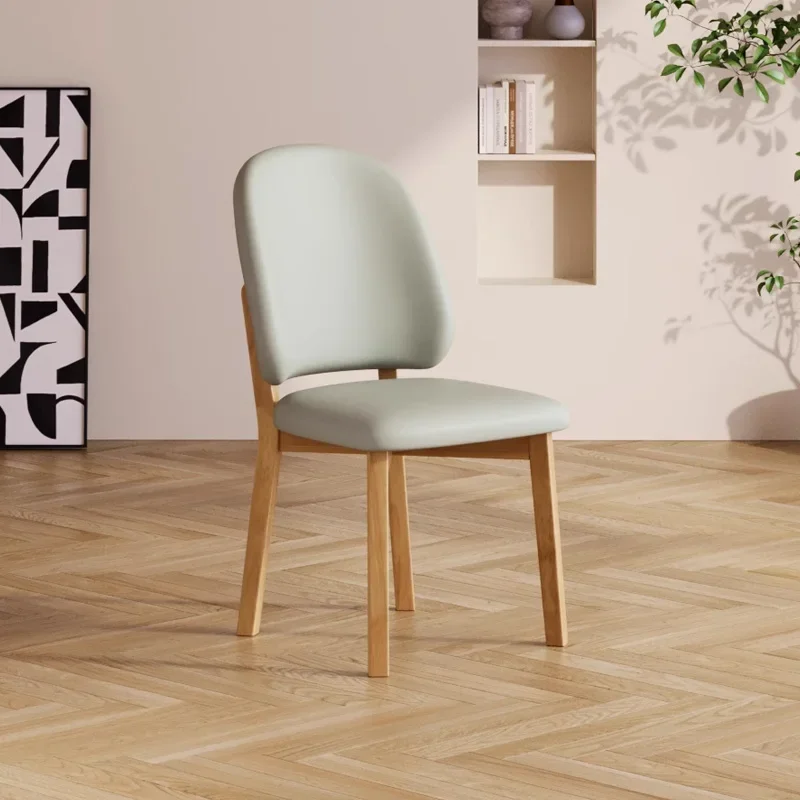 Обеденный кожаный обеденный стул для ресторана кабинета сверхлегкие бархатные