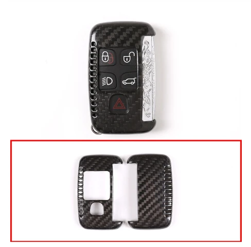 

Real Carbon Fiber Key Shell Cover For Land Rover Discovery Sport Range Rover Sport Evoque For Jaguar F-PACE Universal Parts r