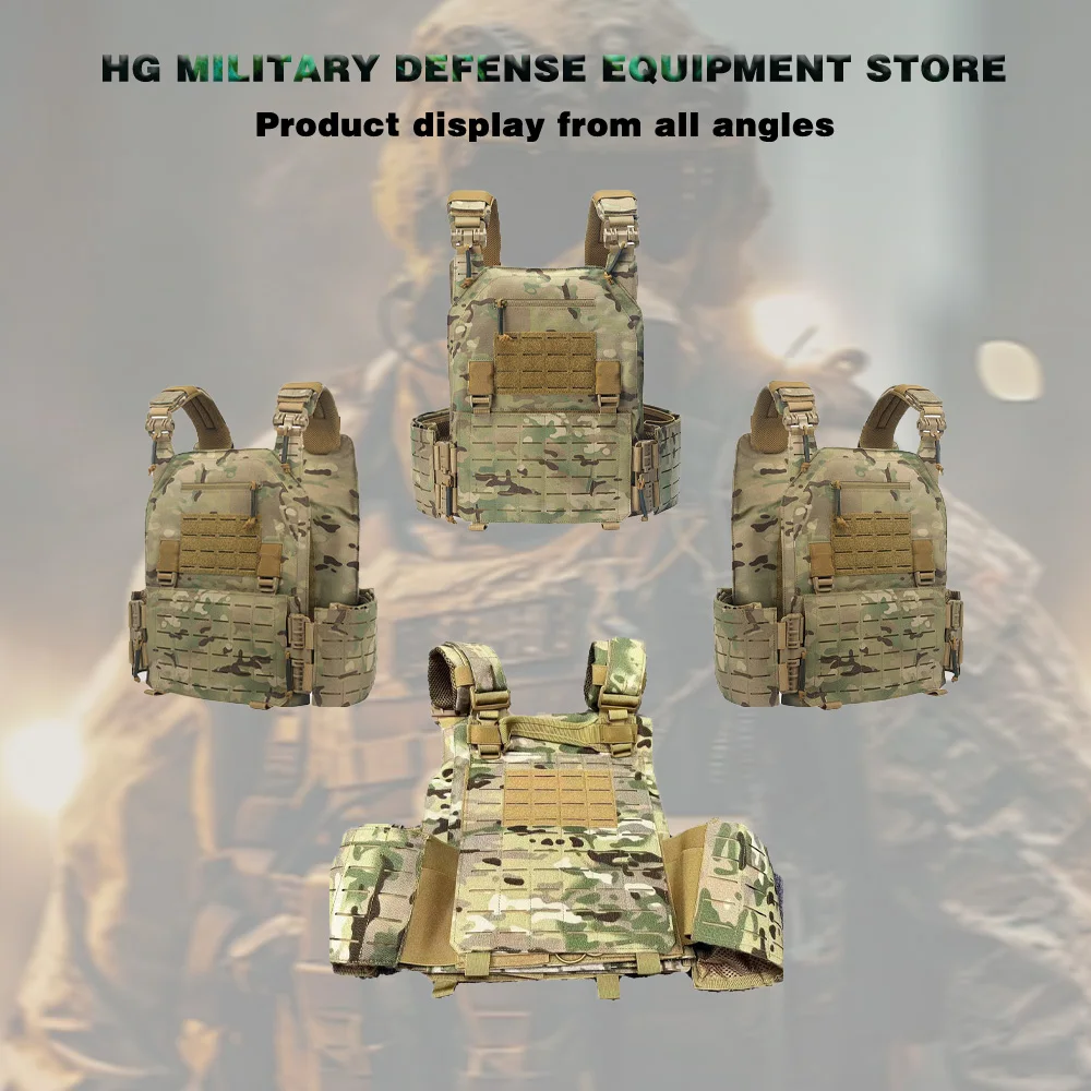 900D шифрованная ткань Оксфорд быстросъемный жилет MOLLE Cut для одиночных солдатских