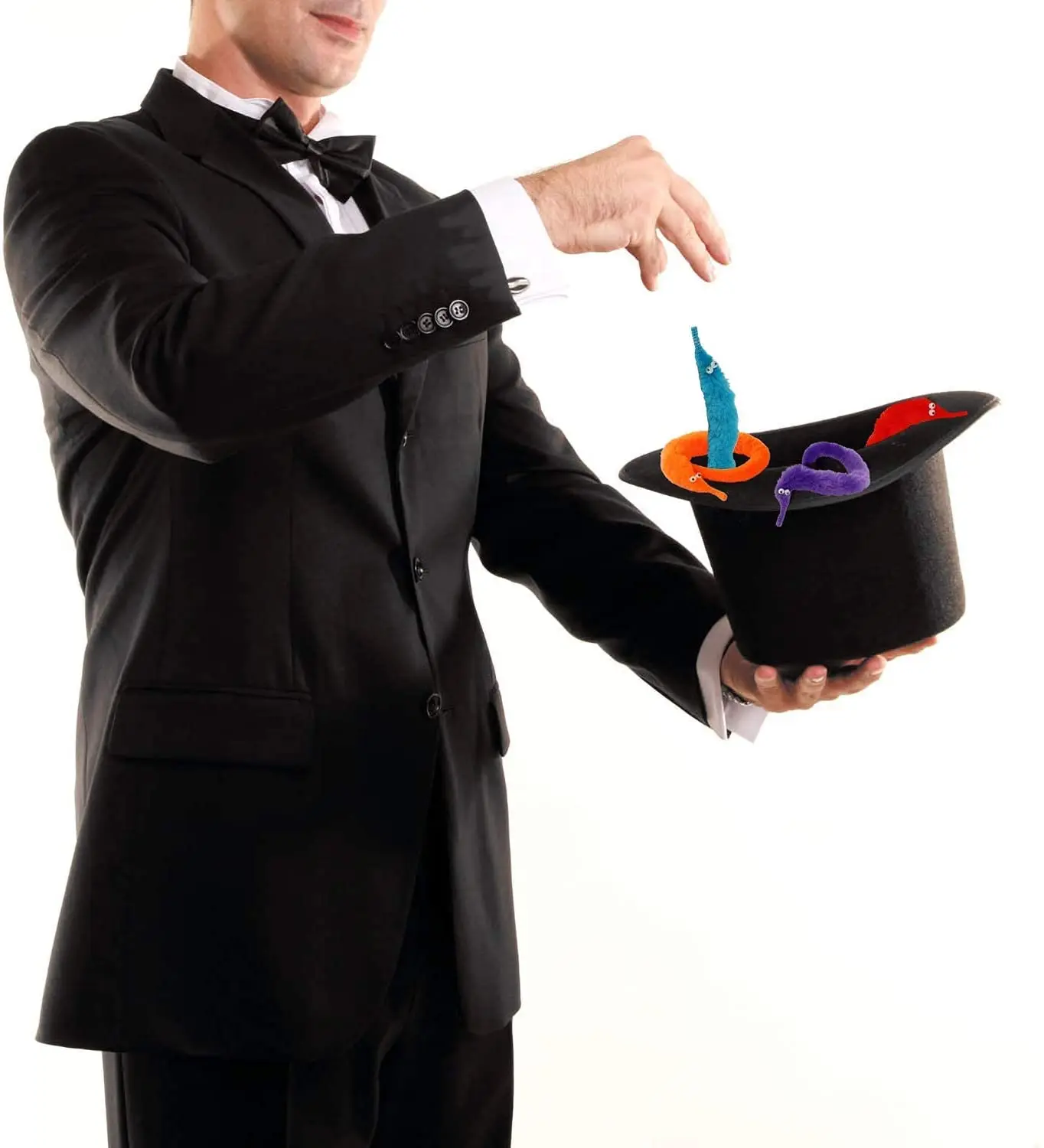 Игрушка-червячок на нитке для кошачья палочка извилистый червяк 6 шт. - купить по