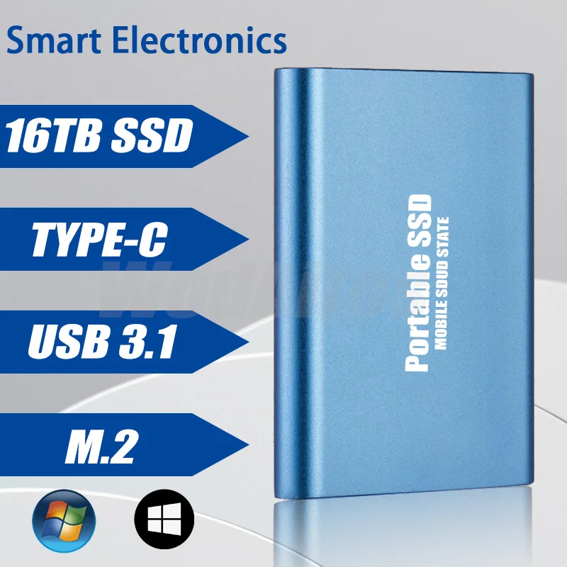 

Внешний Накопитель SSD Type-C usb, 16 ТБ, 8 ТБ
