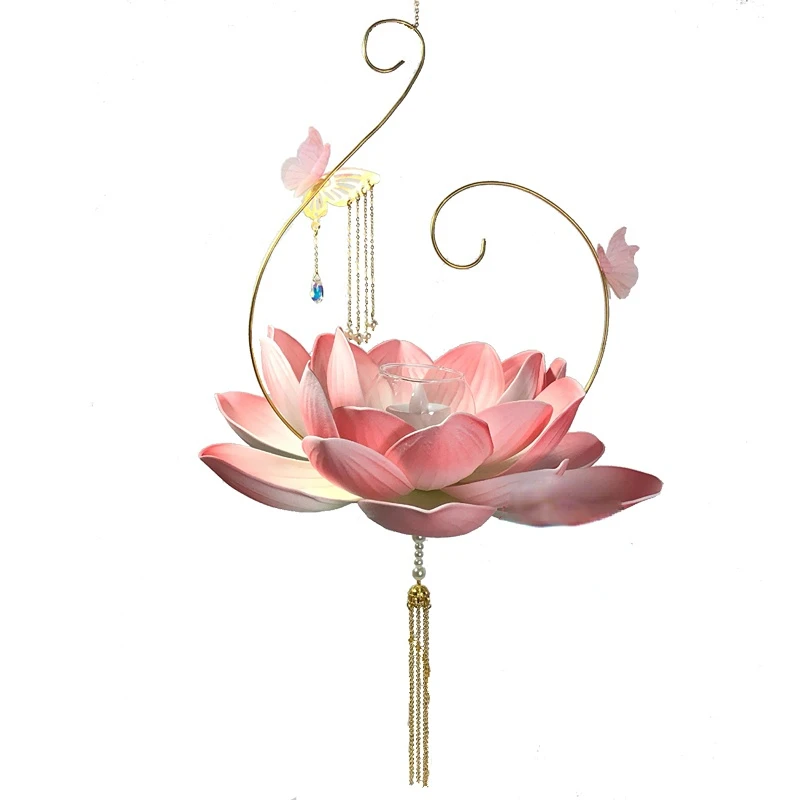 

Ancient Style Portable Lotus Lamp Lotus Lamp Hanfu Shooting Stage Show Cos Props