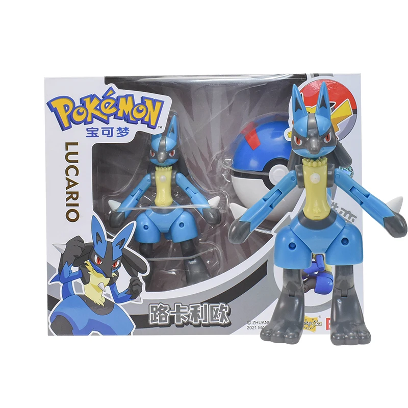 

Покемон, Оригинальные фигурки, вариант шара, модель Пикачу; Чаризард Gyarados Lucario Lunala Eevee, экшн-фигурка, игрушка для рождественского подарка