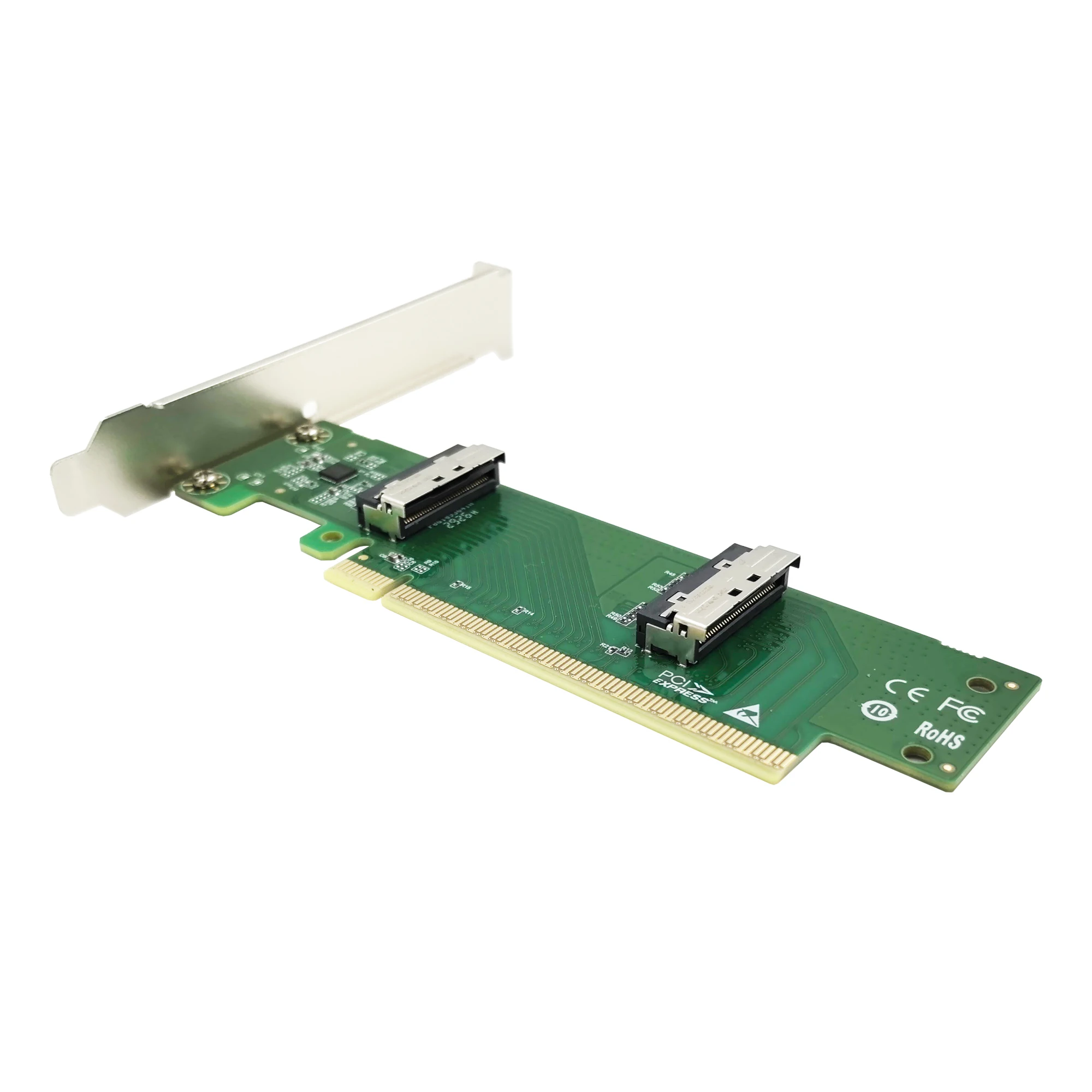 Фото Адаптер PCIe5.0 X16 на две карты расширения MCIO 8I №5