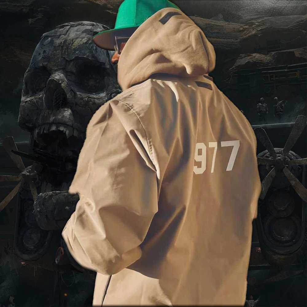 NIGO 1977 Digital Flocked Printed Jacket High Street Coach Jacket Men's Fashion Cardigan Jacket Casual Coat #nigo6366