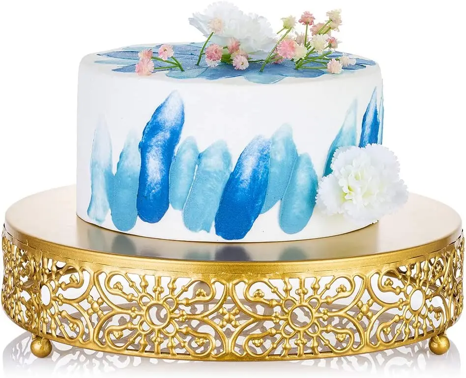 

Cake rack Gold 30cm board D&39; style cupcake base display Wedding anniversary Simple Metal Wedding Anniversary