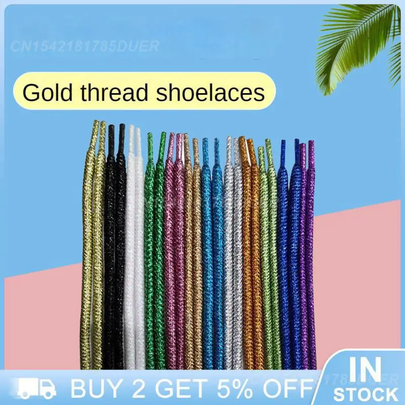 Ribbed Belt Sneaker Laces Generic Shoe Accessories Color Blue Ribbed Rope Laces Useful Shoelace 1 Pair Gold Ribbed Laces Strong