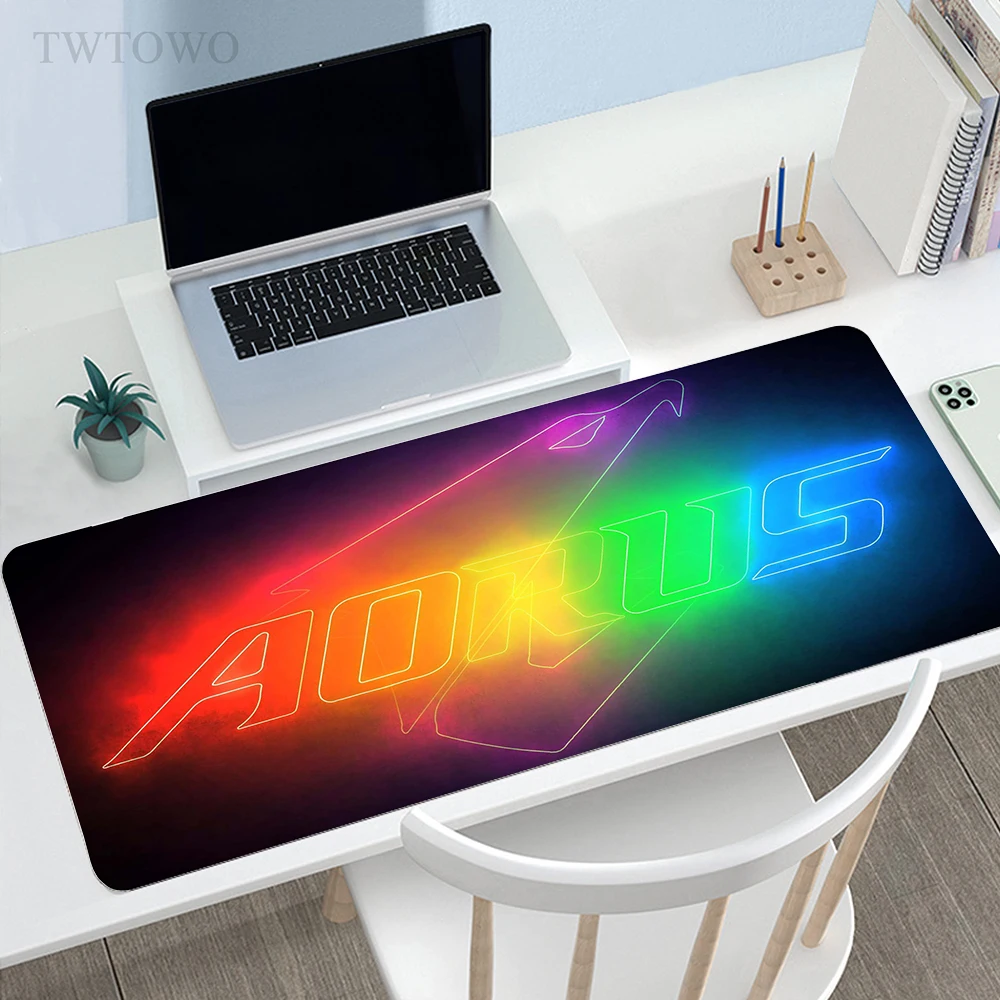Большой коврик для мыши Aorus игровые настольные коврики клавиатуры нескользящий