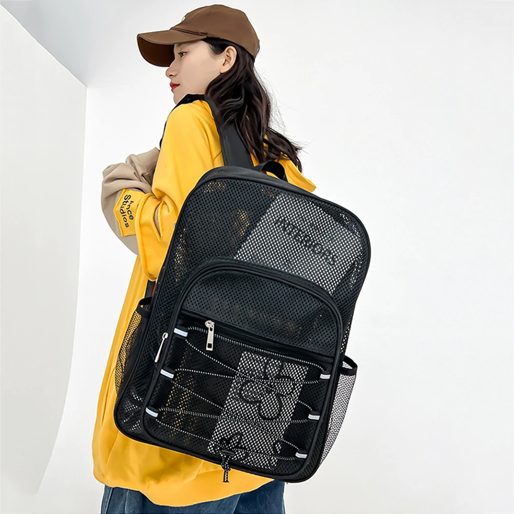 

High-capacity Sports Outdoor College Wear-resistant Mesh Fitness Comfortable For Bag Student Strap Backpack Shoulder Breathable