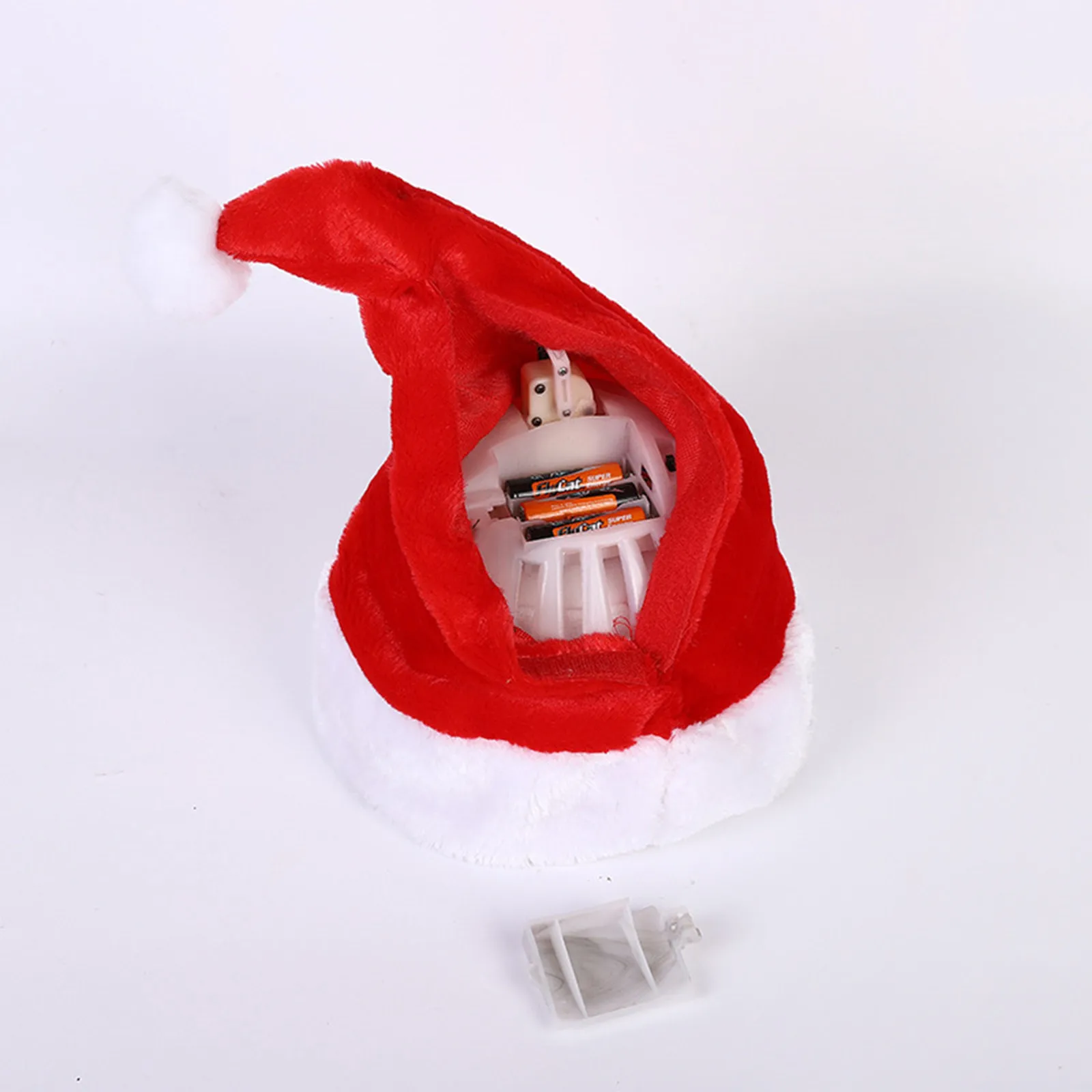 Электрическая музыкальная качающаяся шапка Санта-Клауса детская игрушка