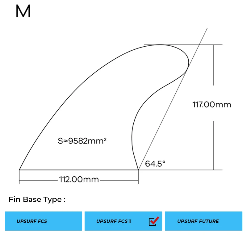 UPSURF FCS 2 ласты G5 три набора двойные вкладки M синяя доска для серфинга из