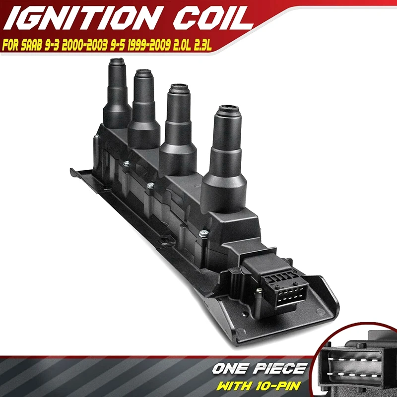 Новые детали катушки зажигания для Saab 9-3 2000-2003 9-5 1999-2009 2.0L 2.3L 30583218 9187980 9197559 55559955