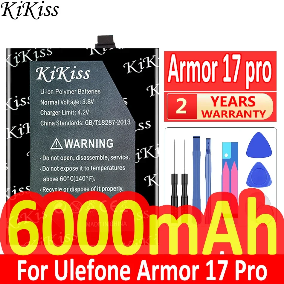 

6000mAh KiKiss Powerful Battery Armor 17 pro For Ulefone Armor17 Pro 17Pro