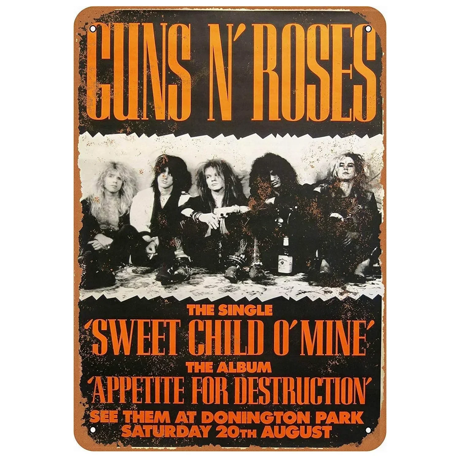 Музыка Рокер Металлические Оловянные Знаки Группа Настенное Украшение Табличка