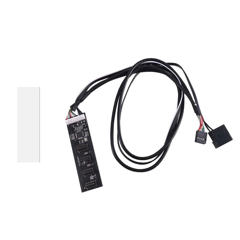 

USB 2.0 9Pin Header 1 To 4 Extension Hub Splitter USB 1 To 4 Male 20Cm 9-Pin Internal Cable Mainboard Converter