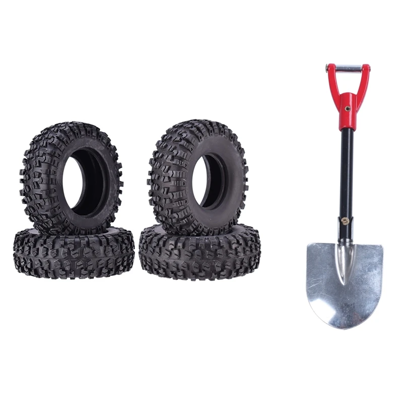 

1 металлическая Лопата для RC D90 и 4 шт. левые и правые резиновые шины Колесные шины для Wltoys 12428 12428-A/B/C 12423 1/12