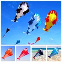 free shipping large soft dolphin kite ripstop nylon outdoor toys flying octopus kite factory alien