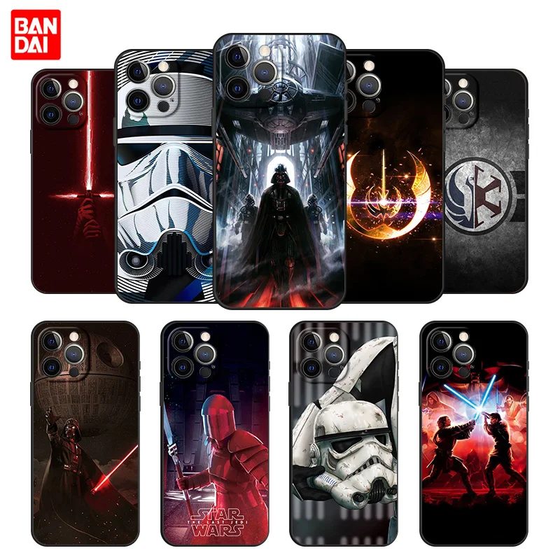 

Cover Case for Apple iPhone 11 13 12 SE Pro Max Mini 2020 12pro 11pro 13pro Bag Capa Armor Phone Star Wars Movie Guys Holding