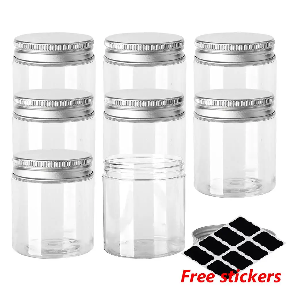 

60pcs Jar And Lids Empty Cosmetic Containers 30ml 50ml 60ml 80ml 100ml 120ml 150ml Makeup Clear Plastic Box Travel Bottle