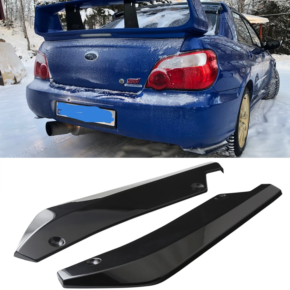 

LAICY For Subaru Impreza WRX STI Car Rear Bumper Splitter Diffuser Canard Wrap Spoiler Side Fender Skirt Lip Canard Protector