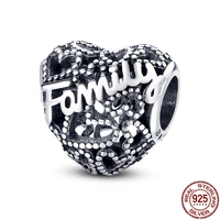 100 925 sterling silver heart shaped zircon charms bead fits original pandora bracelet pendant woman fashion fine jewelry