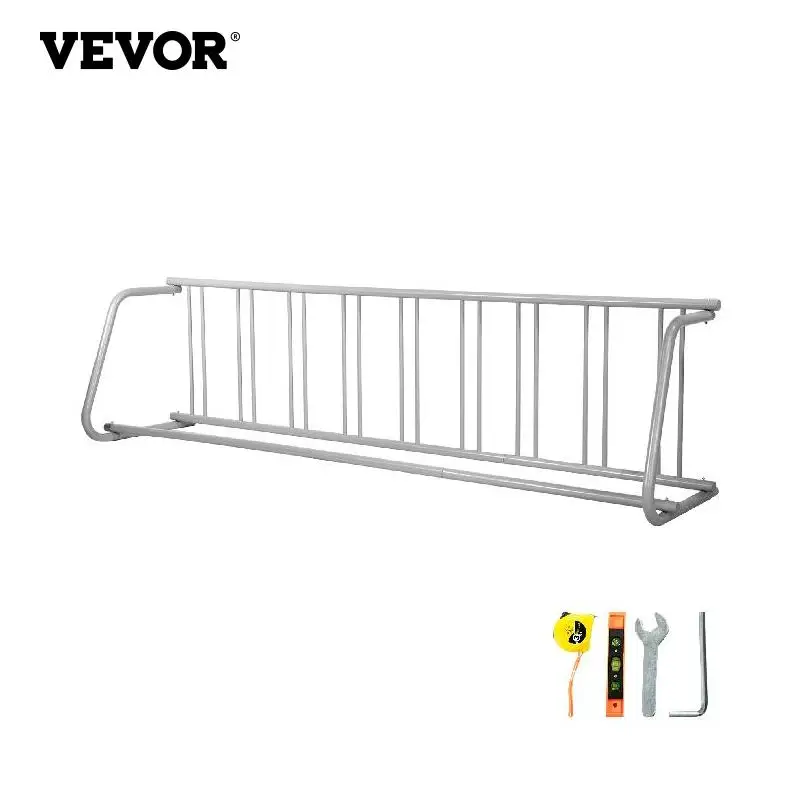 

VEVOR Floor Bike Rack 9 Holders/ 10 Holders Single-side / Dual-side Storage Stand For Garages Streets Yards Steel Tube Frame