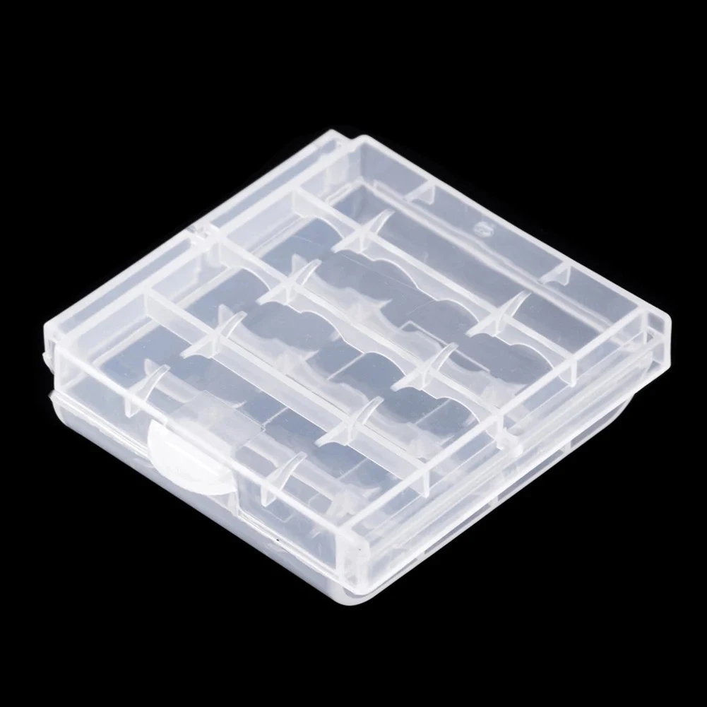 

Hand Tool Battery White Plastic Case Storage Box Holds Either 4 × AA, 5 × AAA Batteries Batteries Conservation 67×60×18mm