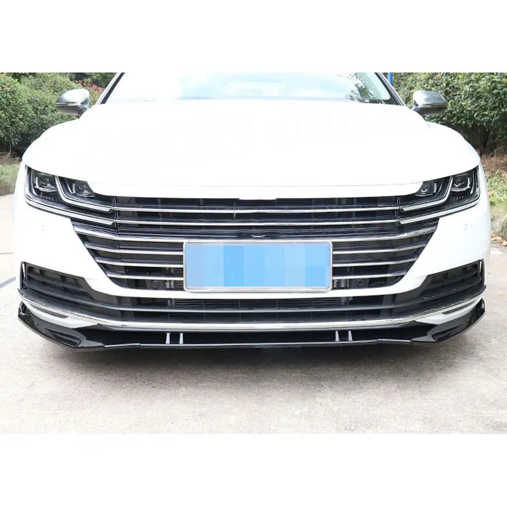 3 шт./компл. спойлер для переднего бампера Volkswagen VW CC 2019 2020 ABS черная лопата