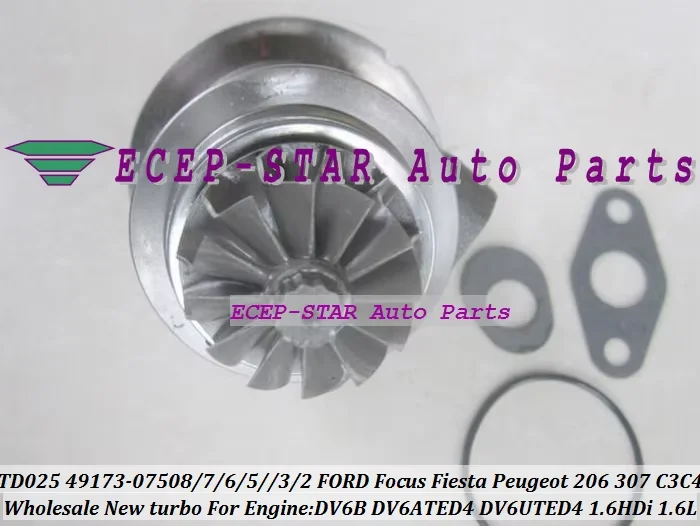 Бесплатная доставка: Турбокартридж CHRA TD02 49173-07508 0375N5 для Ford Focus, Fiesta, C-MAX; Peugeot 207, 307, Berlingo; Citroen C3, C4 (art.: 3920d2b79417a) - 3920d2b79417a