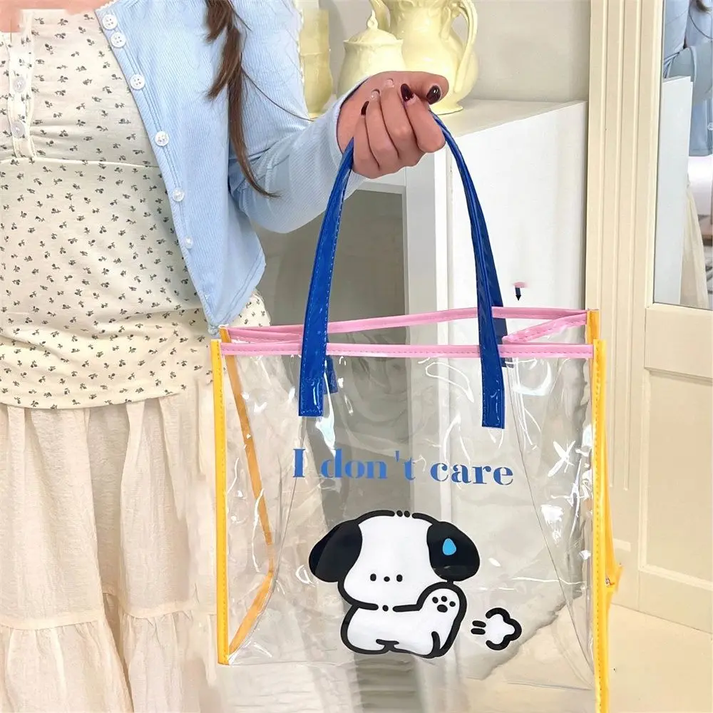 Повседневная прозрачная желейная сумка-тоут косметичка водонепроницаемая