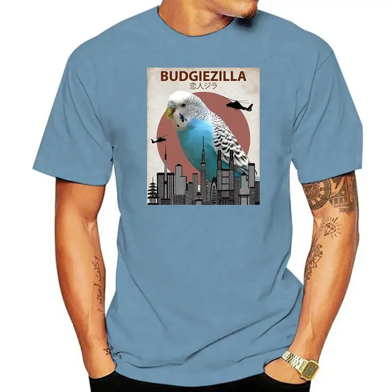 

Лидер продаж 2022, модная футболка Budgiezilla из 100% хлопка