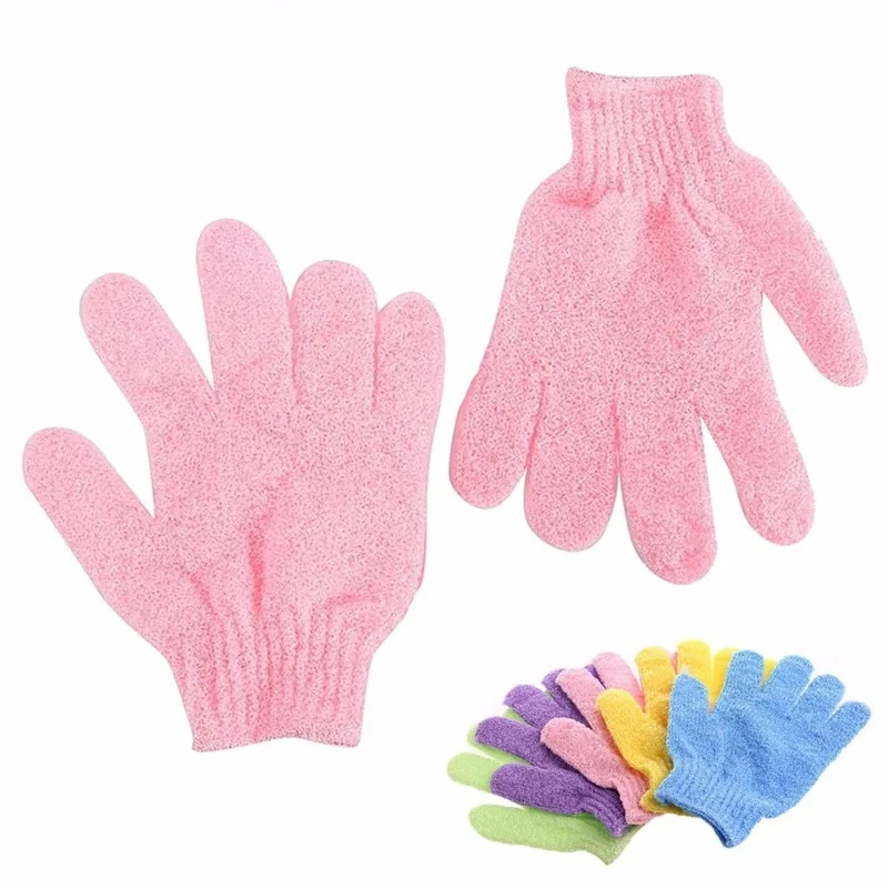 1pc Body Scrub SPA Foam Glove Peeling Exfoliating Bast Wisp Massage Moisturizing Sponge Skin Care Washcloth Shower Accessories images - 6